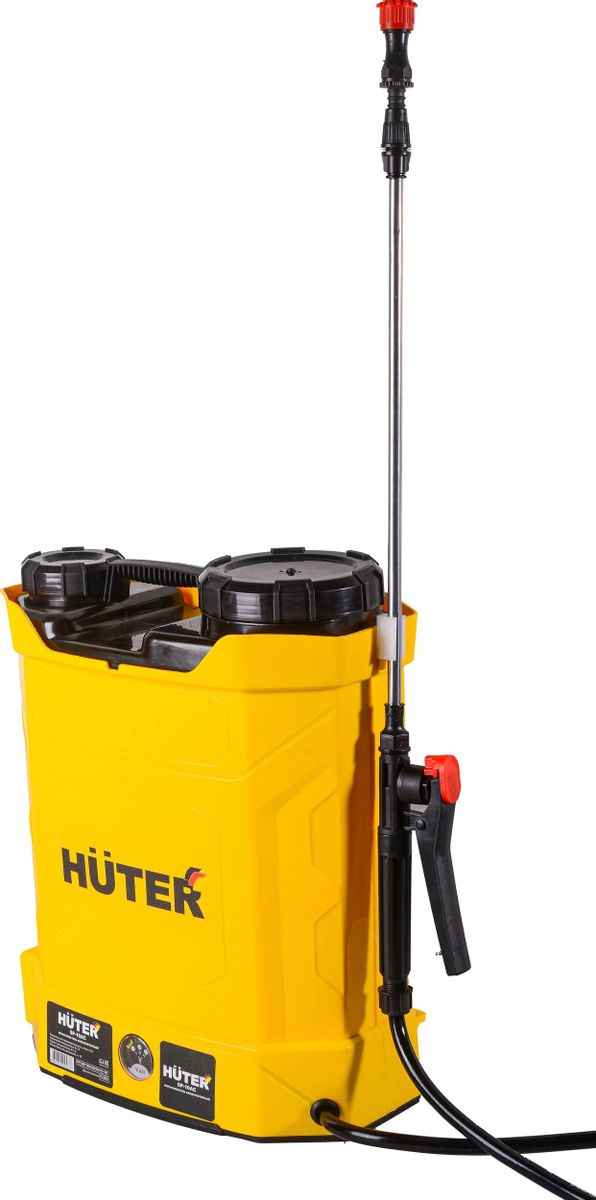 Опрыскиватель Huter SP-10AC, аккумуляторный, ранцевый, 10л, желтый/черный [70/13/52]